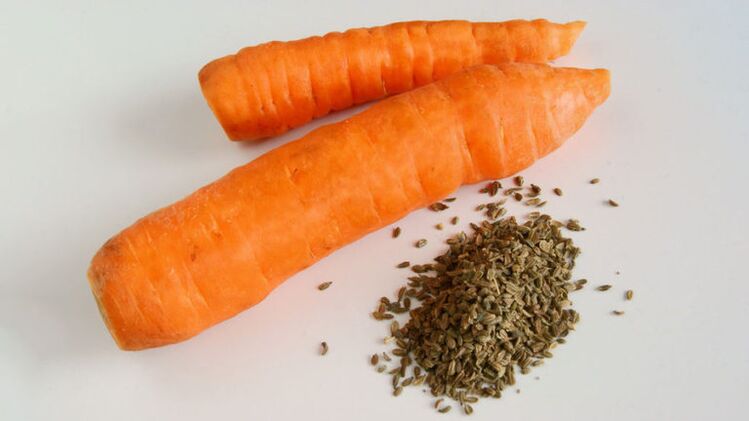 Carrot seeds of parasites