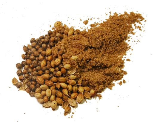 Coriandra seeds of parasites